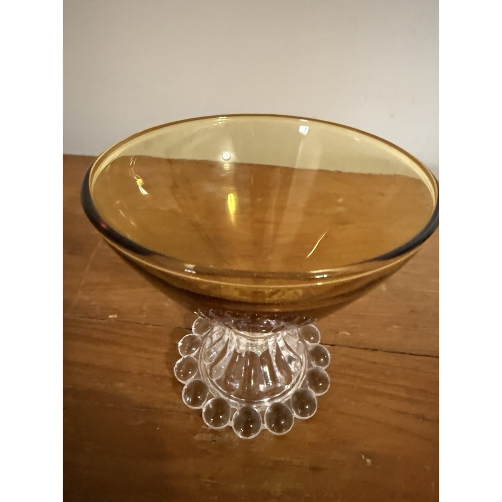 Anchor Hocking Glass Berwick Boopie Amber Pattern Champagne Sherbet Glass 3 1/2"